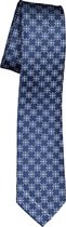 ETERNA smalle stropdas - blauw dessin -  Maat: One size