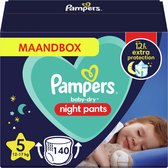 Pampers Night Pants Luierbroekjes - Maat 5 - Maandbox - 140 Luierbroekjes