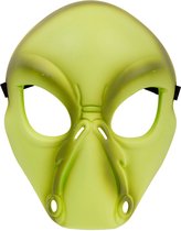 Carnival Toys Verkleedmasker Alien Kunststof Groen One-size