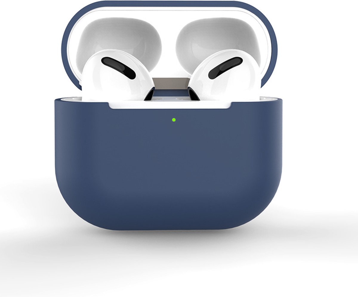 KELERINO. Siliconen Case geschikt voor AirPods 3 (2021) - Donkerblauw