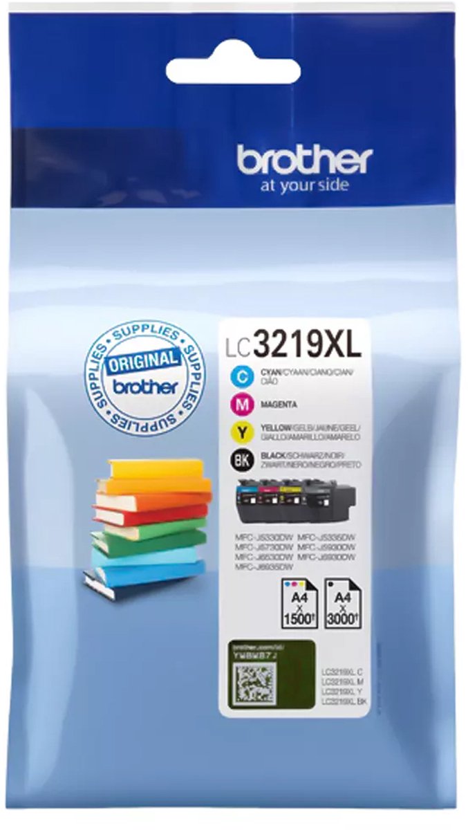 Brother LC-3219XLVAL - Inktcartridge / Zwart / Cyaan / Magenta / Geel
