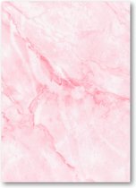 Pink Marble - Roze marmer patroon - 50x70 Canvas Staand - Minimalist
