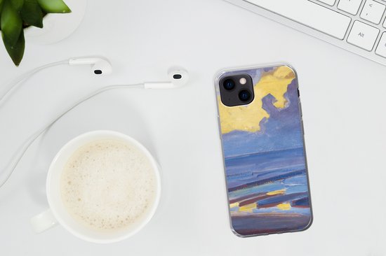 Coque iPhone 13 mini - Au bord de la mer - Piet Mondrian - Siliconen