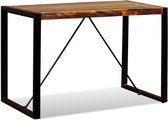 Decoways - Eettafel 120 cm massief gerecycled hout