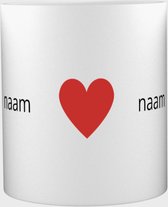 Akyol - Love Mok met opdruk - Liefdes Mok gepersonaliseerd- Valentijn cadeautje voor hem - Valentijn cadeautje voor haar - Valentijnsdag cadeau - Valentijn cadeautje love - Valenti