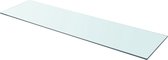 Decoways - Wandschap transparant 110x30 cm glas