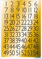 Huismerk Herma 4146 Etiket met getallen 1-100 Goud