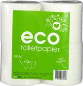 4x 100% Eco Toiletpapier Wit 4 stuks