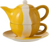 - Tea | keramiek | geel | 20x18.5x (h)16 cm