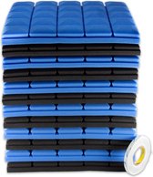 Brute Strength - Isolatieplaten - Inclusief zelfklevende tape - 50x50x5 cm - Mushroom - 12 stuks Zwart Blauw - Geluidsisolatie - Geluidsdemper - Akoestisch wandpaneel