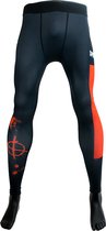Super Pro Combat Gear Legging Men Zwart/Rood Medium