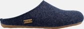 Pantoufles femmes Haflinger Everest Fundus couleur Jeans - Taille 38 - 100% feutre de laine