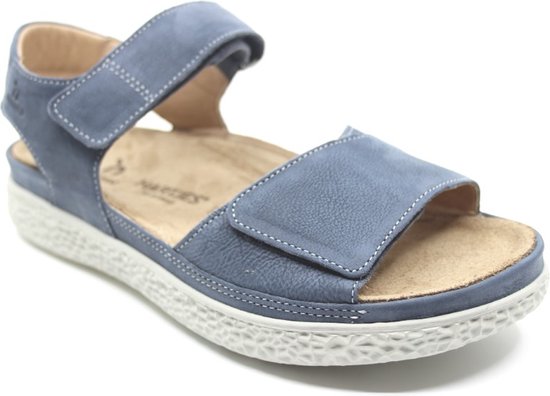 Hartjes jeansblauwe sandaal met uitneembaar voetbed | bol.com