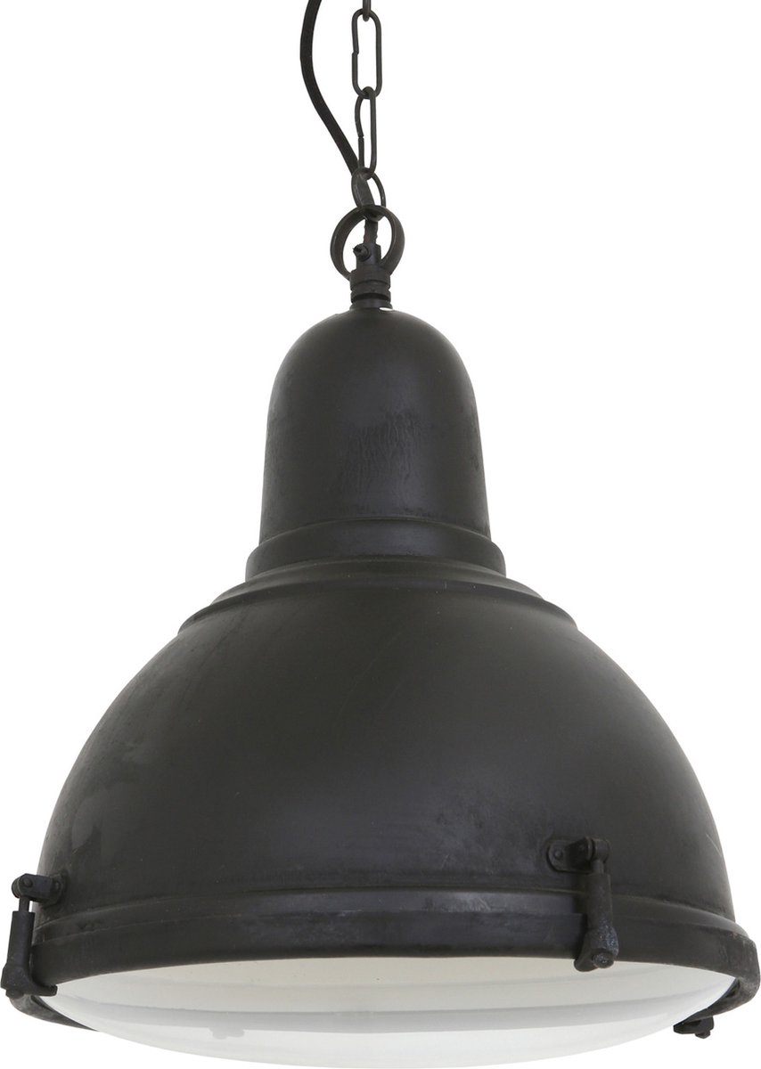 Hanglamp Albion zwart kettinglamp E27 fitting vintage zwart