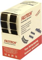 FASTECH® B20-SQ999905 Klittenband vierkanten Om vast te plakken Hotmelt Haak- en lusdeel (l x b) 20 mm x 20 mm Zwart 460 onderdelen