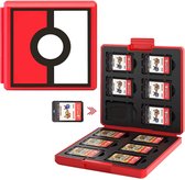 Nintendo switch - Game card case - spel hoesje - opbergen spelletjes - opslag case - 12 plaatsen voor 12 Nintendo games - pokemon ball