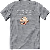 Iedereen mag het weten T-Shirt | Grappig Abraham 50 Jaar Verjaardag Kleding Cadeau | Dames – Heren - Donker Grijs - Gemaleerd - 3XL