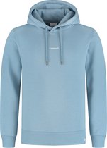 Purewhite -  Heren Regular Fit  Essential Hoodie  - Blauw - Maat XL