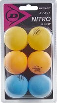 Tafeltennisbal - DUNLOP - 40+ NITRO GLOW 6 BALL BLISTER