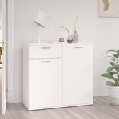 Decoways - Dressoir 80x36x75 cm spaanplaat wit