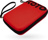 KOTO Kingzip Black & Red Large Dartwallet - Darts Case voor Dartpijlen en Dart Accesoires - Geschikt voor max 2 sets Steel Darts of Soft Darts