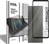 dipos I Blickschutzfolie klar kompatibel mit Sony Xperia Pro-I Sichtschutz-Folie Display-Schutzfolie Privacy-Filter (expres kleiner dan het glas omdat het gebogen is)