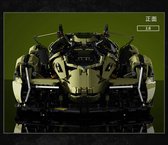 MoYU Block 88001 - Lamborghini V12 - 2527 onderdelen - Lego Technic Compatibel - Bouwdoos
