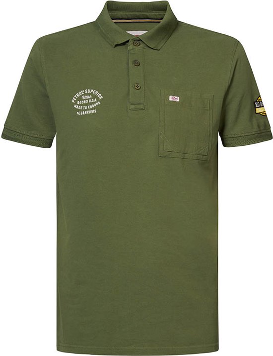 Petrol Industries - Polo sportif pour homme - Vert - Taille M