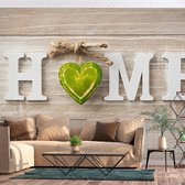 Zelfklevend fotobehang - Home Heart (Green).