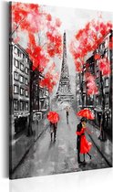 Schilderij - Paris: The City of Love.