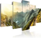 Schilderij - Slovak mountain landscape.