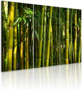 Schilderij - Green bamboo.