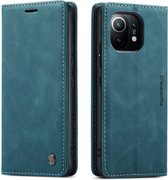 CaseMe - Hoesje geschikt voor Xiaomi Mi 11T - Wallet Book Case - Magneetsluiting - Blauw