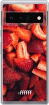 6F hoesje - geschikt voor Google Pixel 6 Pro -  Transparant TPU Case - Strawberry Fields #ffffff
