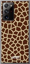 6F hoesje - geschikt voor Samsung Galaxy Note 20 Ultra -  Transparant TPU Case - Giraffe Print #ffffff