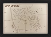Houten stadskaart van Loon op Zand
