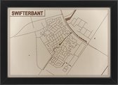Houten stadskaart van Swifterbant