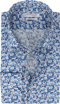 Giordano - Overhemd Maggiore Bloemen Donkerblauw - 42 - Heren - Modern-fit