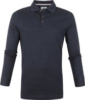 Giordano - Long Sleeve Polo Luke Signature Donkerblauw - XXL - Modern-fit