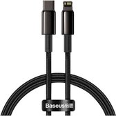 Baseus USB C Lightning Kabel  - 1 Meter- Apple Lightning naar USB C - 1 Meter Fast Charging Kabel iPhone  20W - Wit -  CATLWJ-01