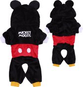 Zwart-rode hondenkleding Mickey Mouse DISNEY / S