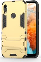 Mobigear Kickstand Hardcase Hoesje - Geschikt voor Huawei Y6 (2019) - Goud