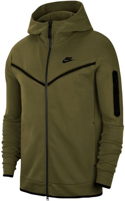 fort Smaak hoesten Nike Tech Fleece - Hoodie - Groen Zwart - Maat XS | bol.com
