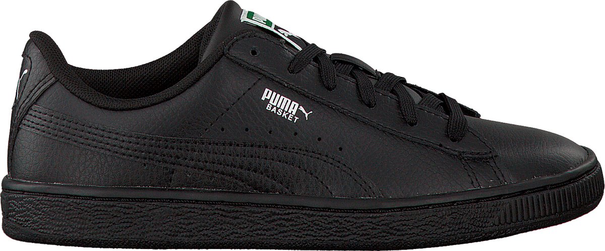 Puma Basic Classic Lfs Kids Lage sneakers Leren Sneaker Meisjes Zwart