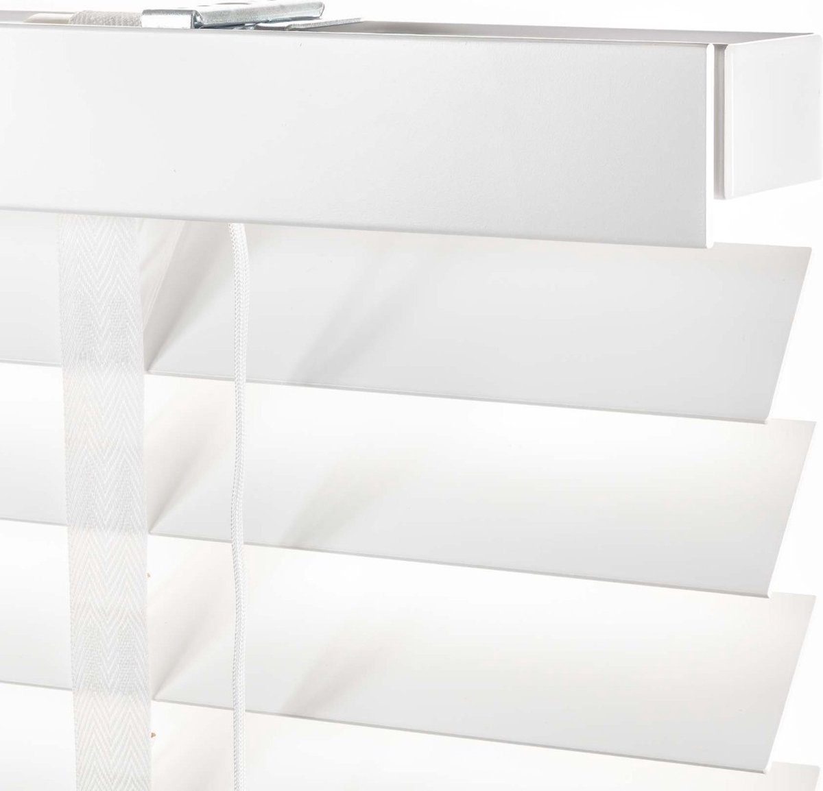 Houten Jaloezieën 50mm Wit 220 x 175 cm Raamdecoratie op maat