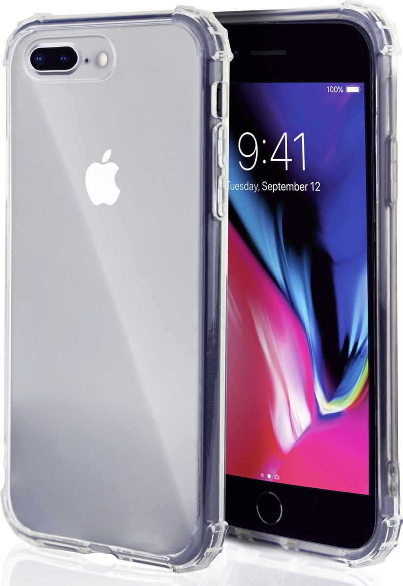Ceezs Military Shockproof TPU hoesje geschikt voor Apple iPhone 7/8 Plus - optimale bescherming - shockproof -doorzichtig hoesje - transparant