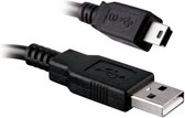 APM USB 2.0 Kabel USB-A / Mini USB - Male / Male - Zwart - 1.8m