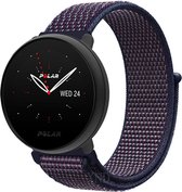 Nylon Smartwatch bandje - Geschikt voor  Polar Ignite 2 nylon band - paars/blauw - Strap-it Horlogeband / Polsband / Armband