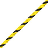 Seilflechter boot touw, geel zwart, per meter