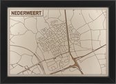 Houten stadskaart van Nederweert